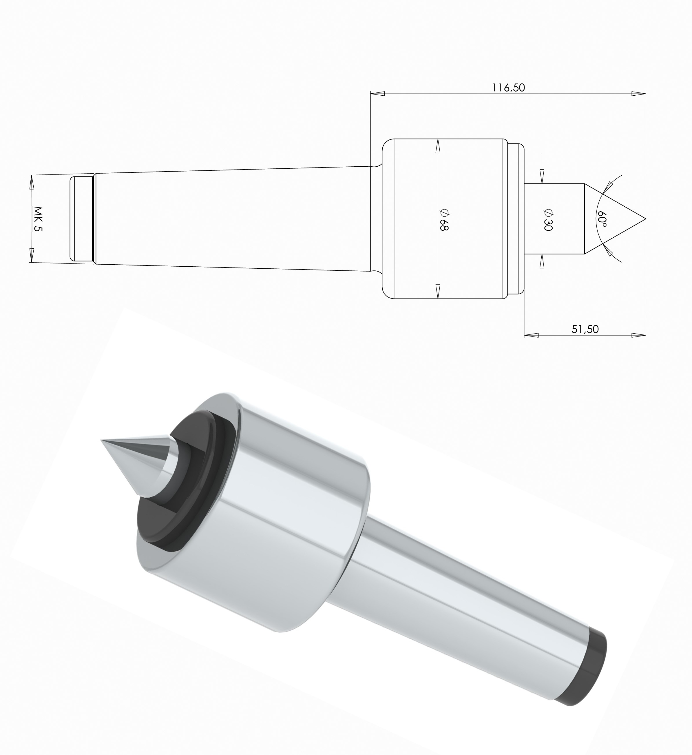 MK-5 KALIN UÇLU PUNTA